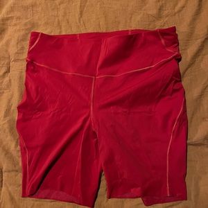 Lululemon Base Pace Hugh Rise 8 in short Size 16 Dark Red